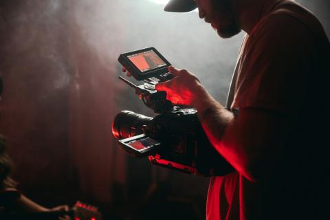 Image of a filmmaker from Unsplash.com